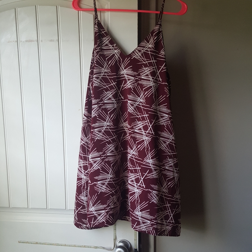 ✨HP✨Maroon Lush Cami Mini Dress Size M